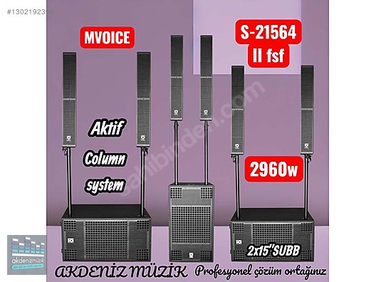 MVOICE SE-21564A FSF 2X15-6X4 2960W SUB+ÇİFT ÜST COLUM ARRAY