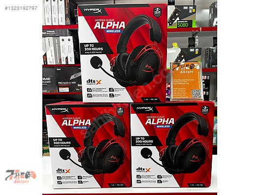 HYPERX CLOUD ALPHA WIRELESS KABLOSUZ KULAK ÜSTÜ OYUNCU KULAKLIĞI