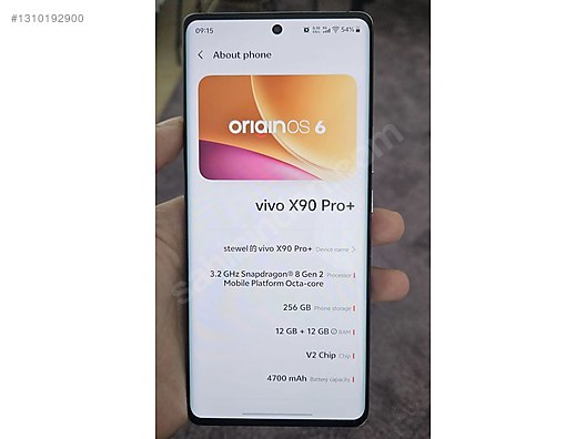 256 GB Kırmızı Vivo X90 Pro+ Cep Telefonu - 1310192900