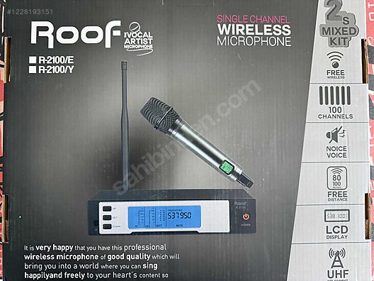 ROOF R-2100 UHF TELSİZ YAKA MİKROFON sahibinden.comda - 1228193151