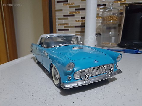 Majorette Platine 1/18 Ford Thunderbird 1955 Cabriolet Bleu - Réf 4413 - Occasion