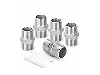 KAJUPOOD 12PCS 304 Paslanmaz Çelik Nipel 1/2