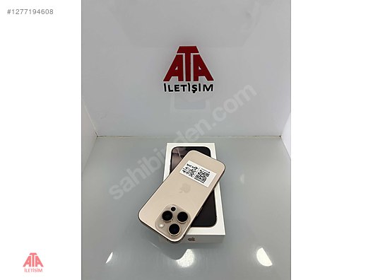 Resim Apple iPhone 16 Pro İkinci El TR | 256 GB | Çöl Titanyum İkinci El -ATA İLETİŞİM-İPHONE 16 PRO 256GB ÇÖL PİL 90 FIRSAT CİHAZI !