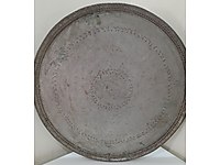 Büyük İşlemeli Ağır Bakır Sini #1283195392