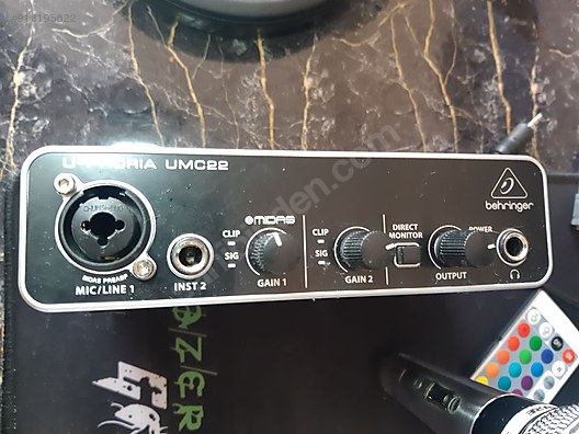 behringer umc22 aciklamaya bak behringer ses karti sahibinden com da 918195622