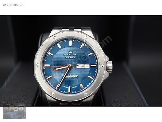 Edox / Edox Delfin Çelik 43mm Mavi Kadran SIFIR Ref:88005 on