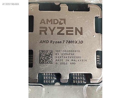 Sıfır AMD Ryzen 7 7800X3D Faturalı ve Garantili sahibinden.comda