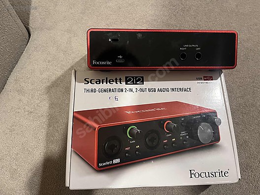 Focusrite Scarlett 2i2 gen 3 tertemiz sahibinden.comda - 1321196806