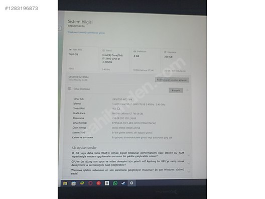 İkinci El ve Sıfır Alışveriş / Bilgisayar / Masaüstü / Modeller / Turbox