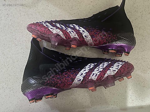 黒紫焔 Çivisiz Mor 42 Numara Adidas Krampon & Ayakkabı - 1286197146