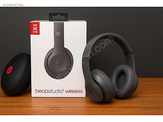 Koyu Gri Beats Studio 3 Wireless Neredeyse Hiç Kullanılmadı