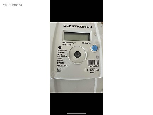 İkinci El ve Sıfır Alışveriş / Bahçe & Yapı Market / Yapı Malzemeleri / Elektrik Tesisatı / Elektrik Sayacı