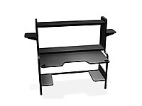 Gamer Bilgisayar Masası (Fredde oyuncu masası, siyah, 185x74 cm)