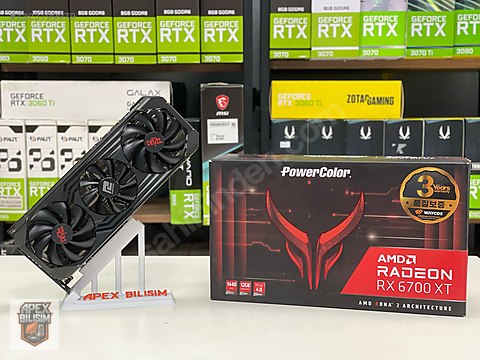 PowerColor RX 6700 XT Red Devil 12GB OC 192 Bit GDDR6 SIFIR GİBİ