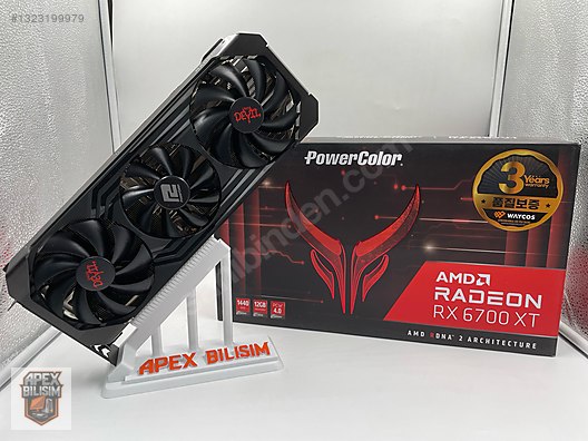 PowerColor RX 6700 XT Red Devil 12GB OC 192 Bit GDDR6 SIFIR GİBİ
