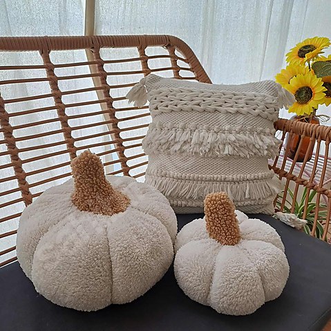 2'li balkabağı dekor yastık