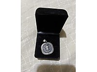 Sıfır 925 ayar saf gümüş kolye ucu