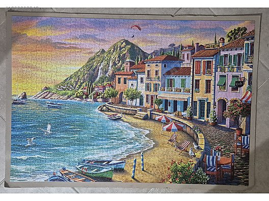 çerçeveletmeye hazır yapılmış 2000lik puzzle tablo sahibinden