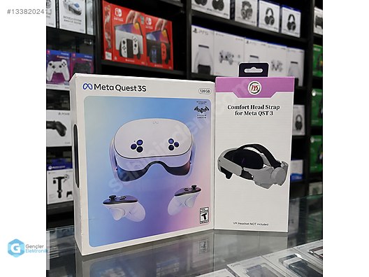 Meta Quest 3S 128GB | Konfor Head Strap Başlık Dahil | Kurye