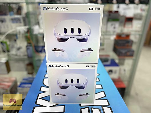 META QUEST 3 512 GB SANAL GERÇEKLİK GÖZLÜĞÜ SIFIR KAPALI KUTU