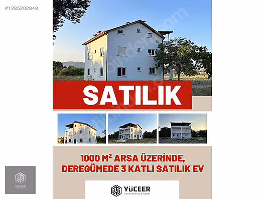 YÜCEER GAYRİMENKUL DEREGÜMÜ'DE DOĞA İLE İÇ İÇE 3 KATLI MÜSTAKİL #1285202848