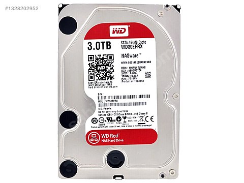 WD RED 3TB NAS Harddisk/HDD WD30EFRX sahibinden.comda - 1328202952