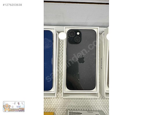 Resim Apple iPhone 15 İkinci El TR | 128 GB | Siyah İkinci El (Sıfır Durumda 3'Aylık Full ) IPHONE 15-128GB Pil 99