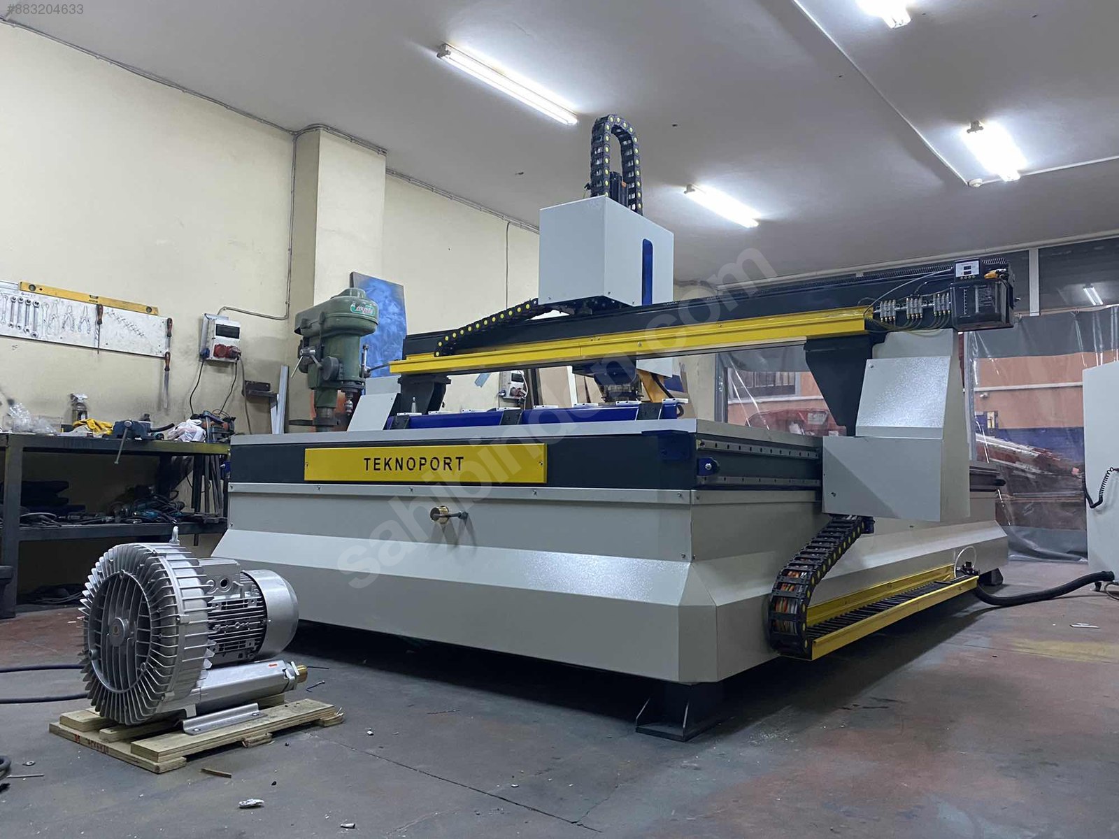 TEKNOPORT CNC 21/37KAPI KİLİT KOL AÇMA SERVO LNC VAKUM Ahşap