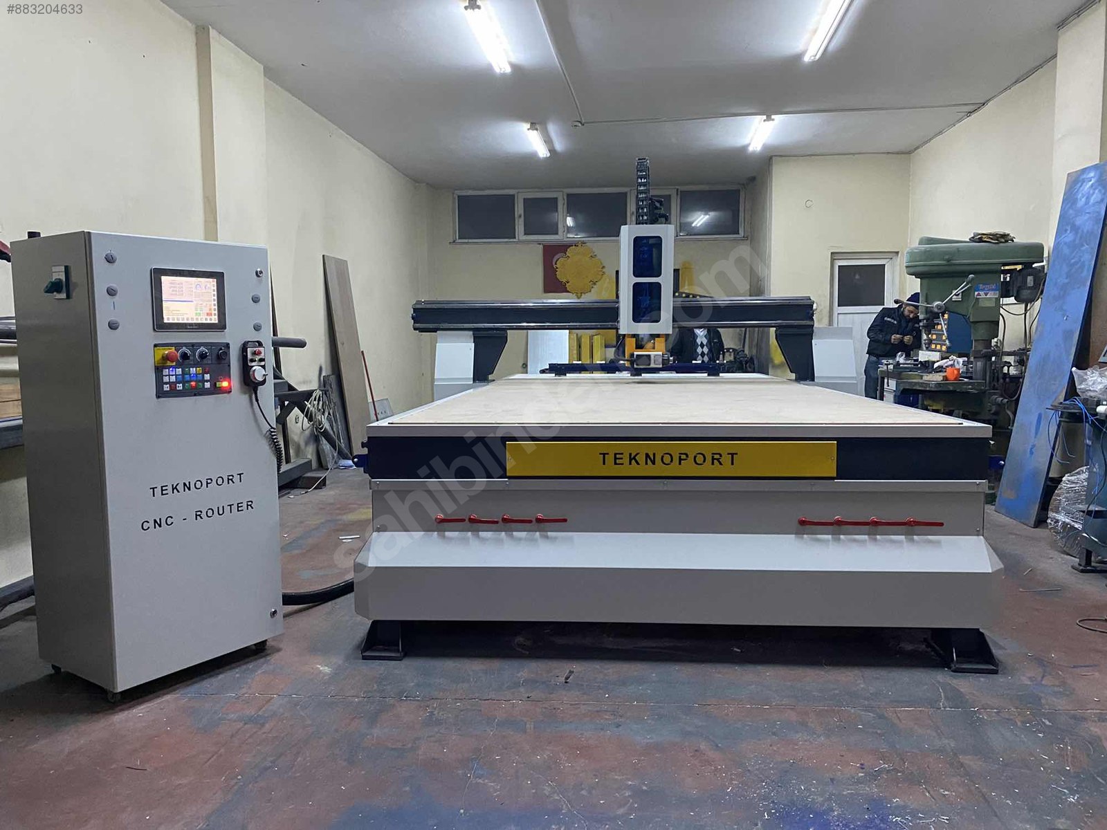 TEKNOPORT CNC 21/37KAPI KİLİT KOL AÇMA SERVO LNC VAKUM Ahşap