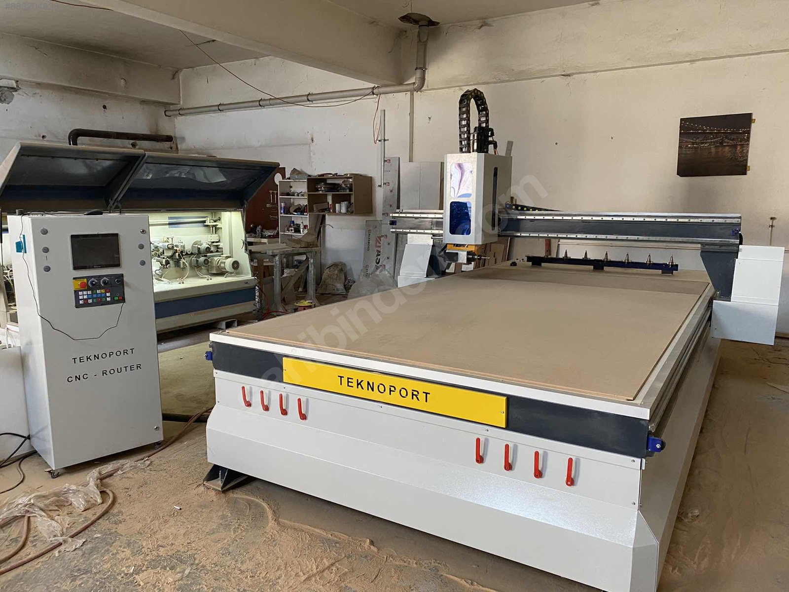 TEKNOPORT CNC 21/37KAPI KİLİT KOL AÇMA SERVO LNC VAKUM Ahşap