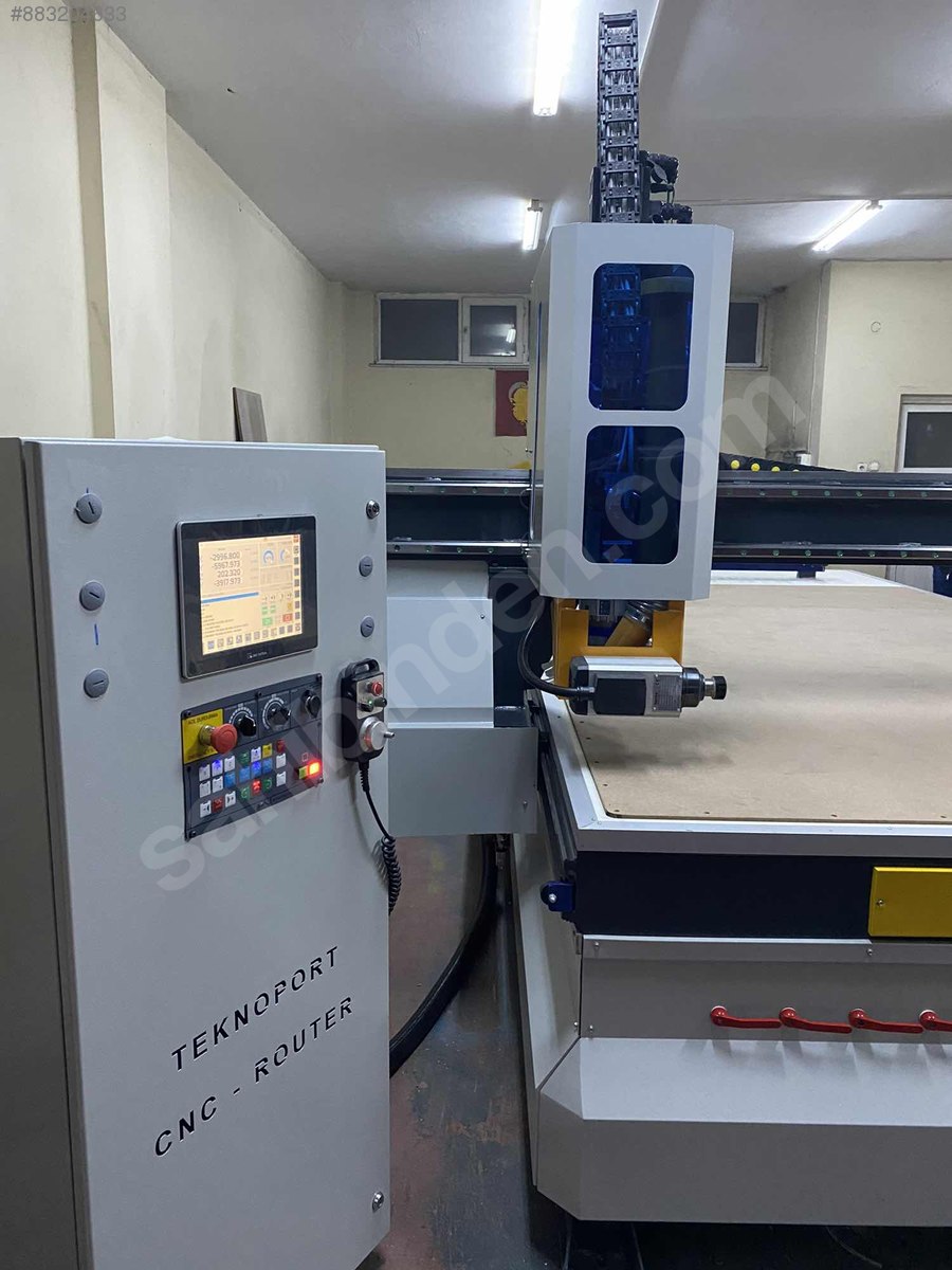 TEKNOPORT CNC 21/37KAPI KİLİT KOL AÇMA SERVO LNC VAKUM Ahşap