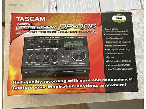 Tascam DP 006 Dijital SD Multitrackrecorder on sahibinden.com