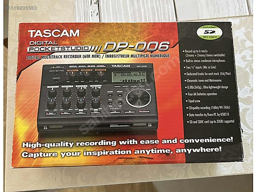 Tascam DP 006 Dijital SD Multitrackrecorder on sahibinden.com