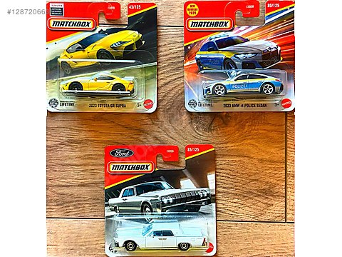 Matchbox Supra Bmw polizei Lincoln - Metal Kara Aracı Maket