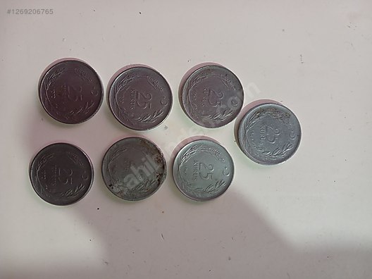 Cumhuriyet Dönemi / Kolesiyonluk 25 kuruş madeni para açıklamayı
