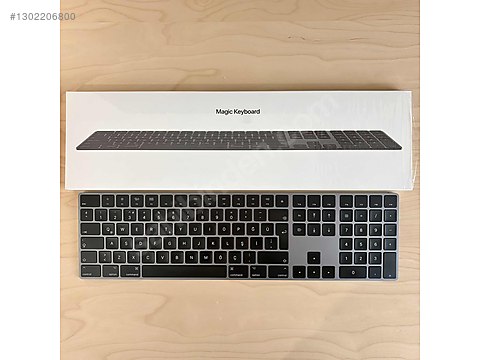 Apple Magic Keyboard with Numeric Keypad-Uzay Grisi-Kutulu