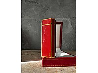 CARTIER PENTAGON KIRMIZI LAKELİ. KUTULU