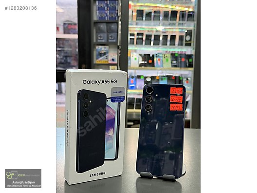 Samsung Galaxy A55 5G ダークブルー 箱付き 128 GB Siyah Samsung Galaxy A55 Cep Telefonu - 1283208136