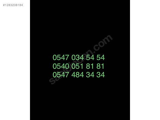 İkinci El ve Sıfır Alışveriş / Cep Telefonu & Aksesuar / Numara / Vodafone