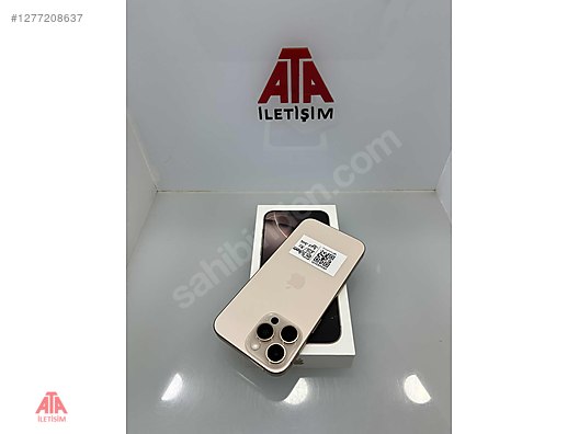 Resim Apple iPhone 16 Pro Max İkinci El TR | 1 TB | Çöl Titanyum İkinci El -ATA İLETİŞİM-İPHONE 16 PROMAX 1TB ÇÖL PİL 92 HATASIZ TR !