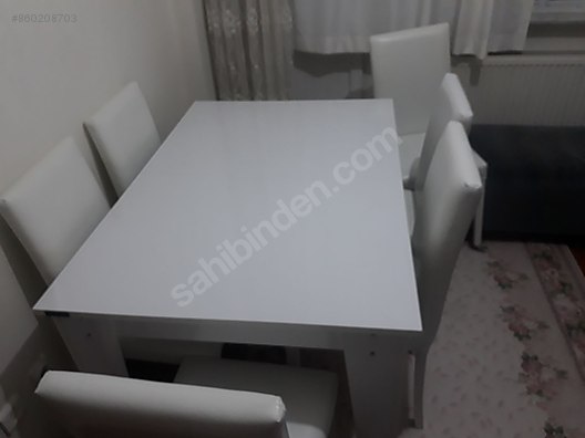 6 Kisilik Yemek Masasi Masa Fiyatlari Ve Yemek Odasi Mobilyalari Sahibinden Com Da 860208703