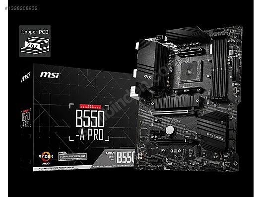 AMD ryzen5700x işlemci + B550-A pro anakart + 32Gb 3600 Mhz ddr4