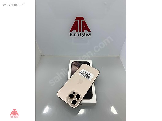 Resim Apple iPhone 16 Pro Max İkinci El TR | 512 GB | Çöl Titanyum İkinci El -ATA İLETİŞİM-İPHONE 16 PROMAX 512 GB ÇÖL HATASIZ PİL 100 TR !