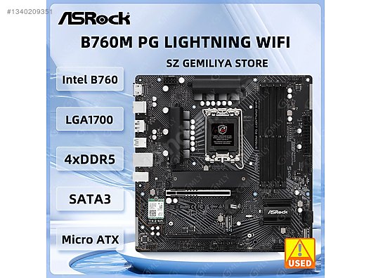 İntel i5 13400f işlemci asrock b760 ankart ve 16 gb ddr5 ram