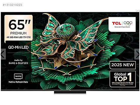 ゆきの　4/10まで TCL 65 C 7K QD MİNİ LED ULTRA HD 4 K 144 HZ GOOGLE TV - Sıfır TCL