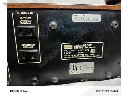 Sansui Entegre Amfi - SANSUİ 5900Z STEREO ANFİ - 1303210735