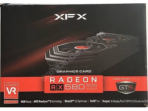 XFX AMD RX580 8 GB 256Bit GDDR5 sahibinden.comda - 1300211237