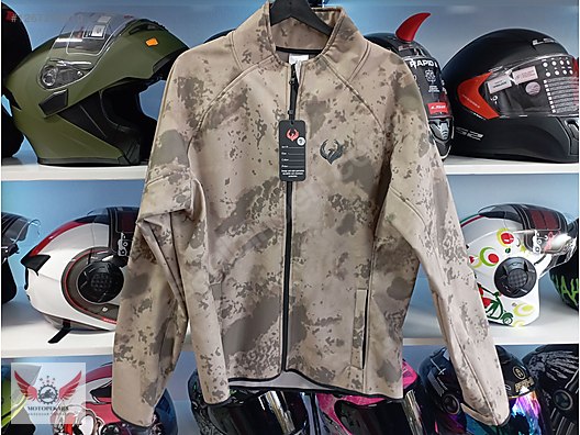 Xspeed Korumasız Softshel Kamuflaj Rüzgar Geçirmez Motosik Ceket