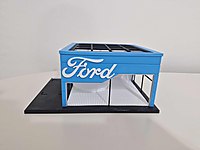 Ford 1/64 Hot wheels Diorama garaj