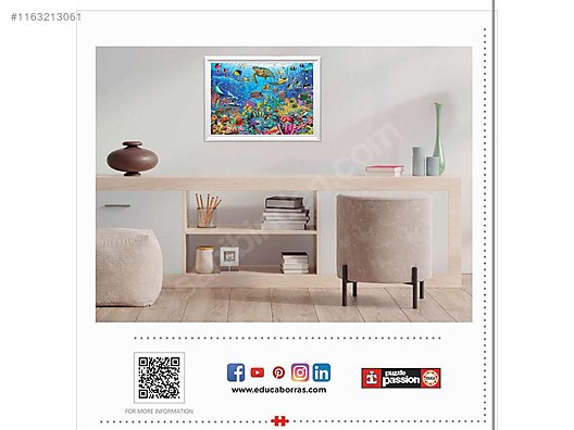 Sıfır Educa Puzzle - Educa - Tropikal Fantezi Kaplumbağalar - 1000 Parça Puzzle